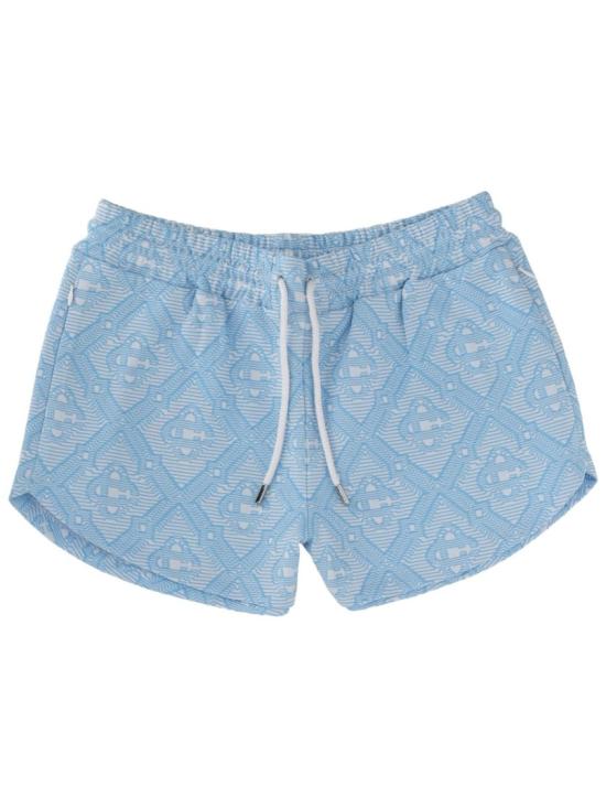 26SS 카사블랑카 숏팬츠 W SP26 JTR 336 01PALEBLUE WHITE Blue