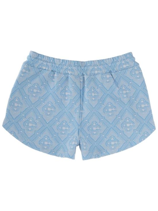 26SS 카사블랑카 숏팬츠 W SP26 JTR 336 01PALEBLUE WHITE Blue - CASABLANCA