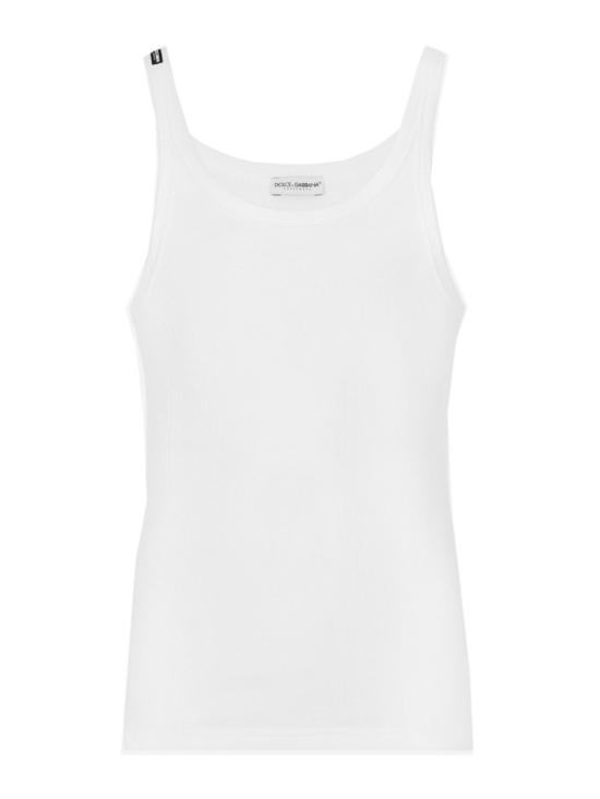  돌체앤가바나 민소매 티셔츠 M8C19J ONN96W0800 White