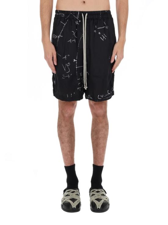 26SS 릭 오웬스 숏팬츠 RU01F2397 KP10911 Black - RICK OWENS