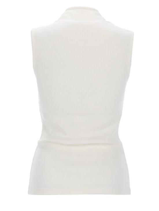 26SS 르메르 어시메트리컬 피티드 탑 TS0004 LJ1030WH086 White - LEMAIRE