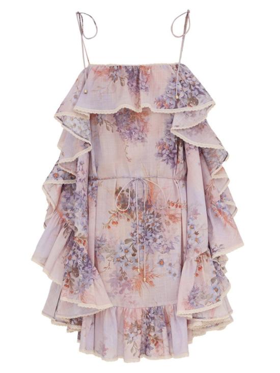 25FW 짐머만 미디 원피스 3199DSS255 LILBOTFLO Pink