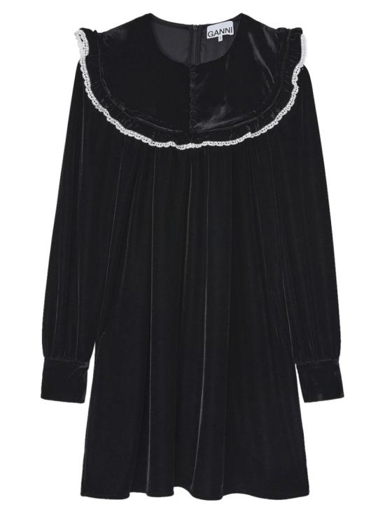 26SS 가니 미디 원피스 A1030110 099 Black