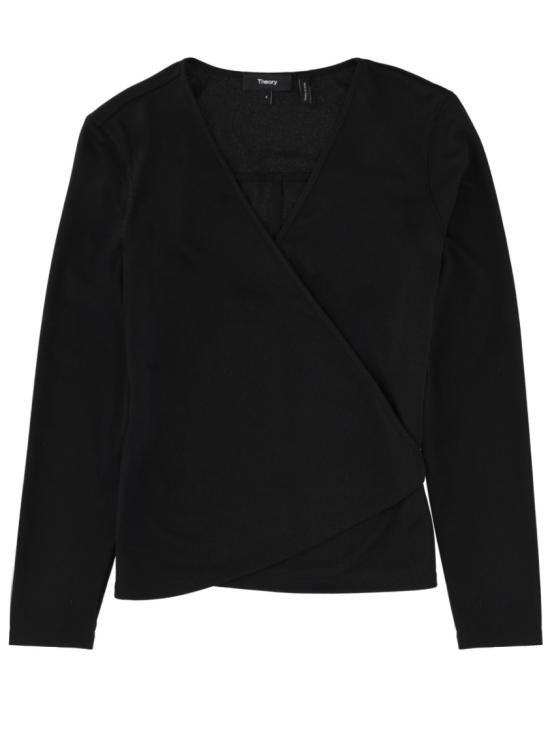 26SS 띠어리 긴팔 티셔츠 P1125502 001 Black