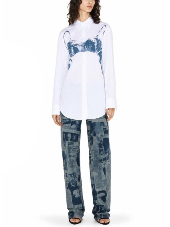 26SS 장 폴 고티에 탑 ST053 C07101102 White - JEAN PAUL GAULTIER