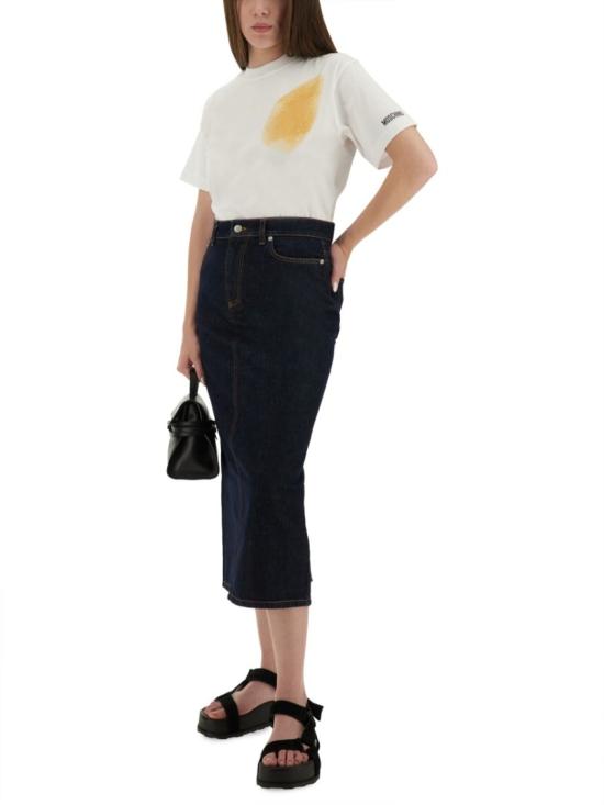 25FW 모스키노 반팔 티셔츠 07025541 1001 Black - MOSCHINO