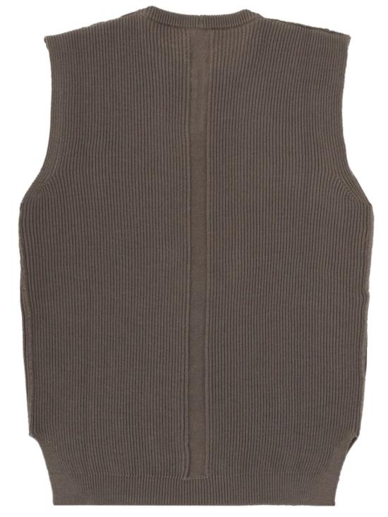 26SS 릭 오웬스 니트 베스트 RU01F2617 KWVH34 Grey - RICK OWENS