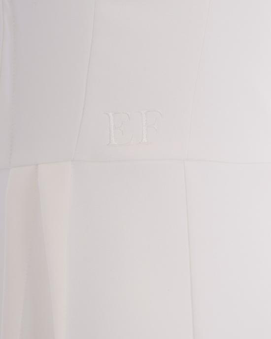 26SS 엘리자베타프랜치 미디 원피스 5654434 White - ELISABETTA FRANCHI