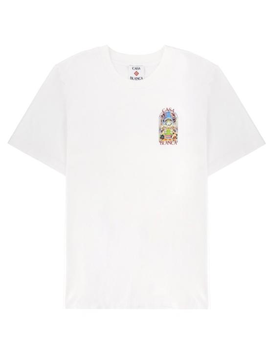 26SS 카사블랑카 반팔 티셔츠 M SS26 JTS 001 15ORCHIDCOURT White