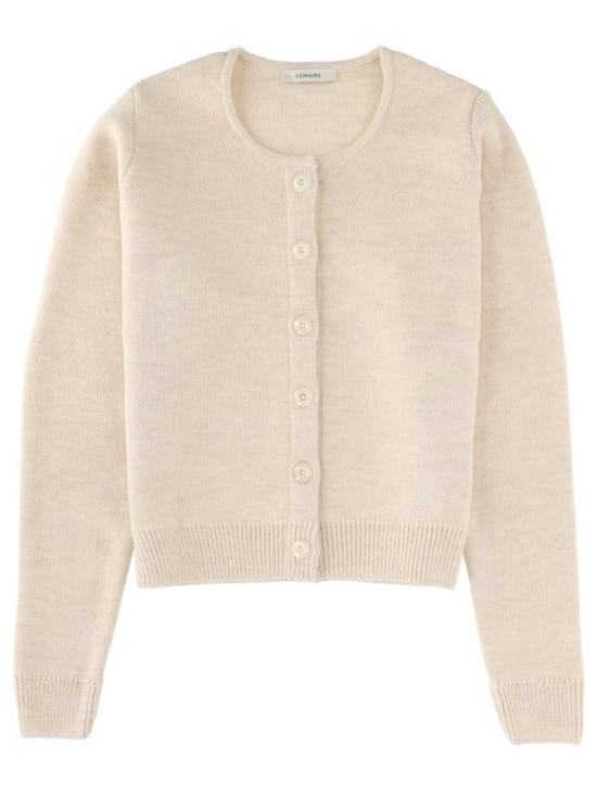 25FW 르메르 목넥 롱슬리브 탑 TO1411 LK1028WH048 Neutrals