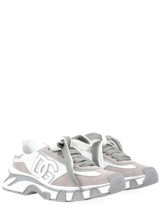 26SS 돌체앤가바나 DG 컨트리 로드 나일론 앤 레더 스니커즈 CS2403 A02088B932 White - DOLCE & GABBANA