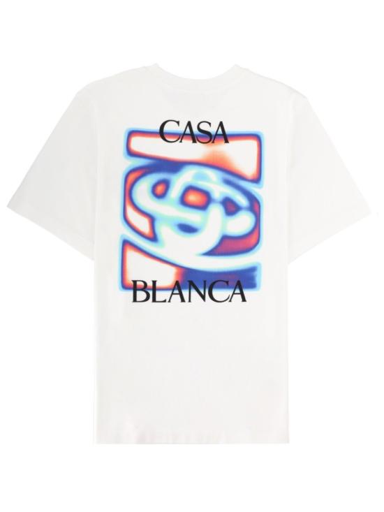 26SS 카사블랑카 반팔 티셔츠 M SP26 JTS 001 07HEATMAP White - CASABLANCA