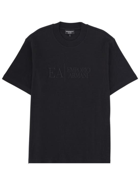 26SS 엠포리오 아르마니 반팔 티셔츠 EM005551 AF25183F8098 Black
