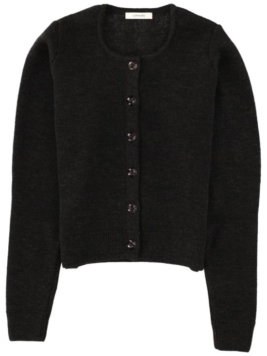 25FW 르메르 목넥 롱슬리브 탑 TO1411 LK1028BR507 Black