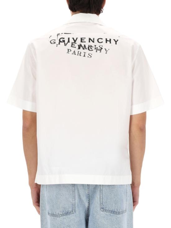  지방시 반팔 셔츠 BM618F1YJQ 100 White - GIVENCHY