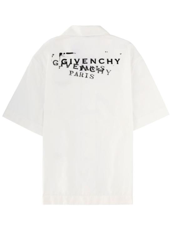  지방시 반팔 셔츠 BM618F1YJQ 100 White - GIVENCHY
