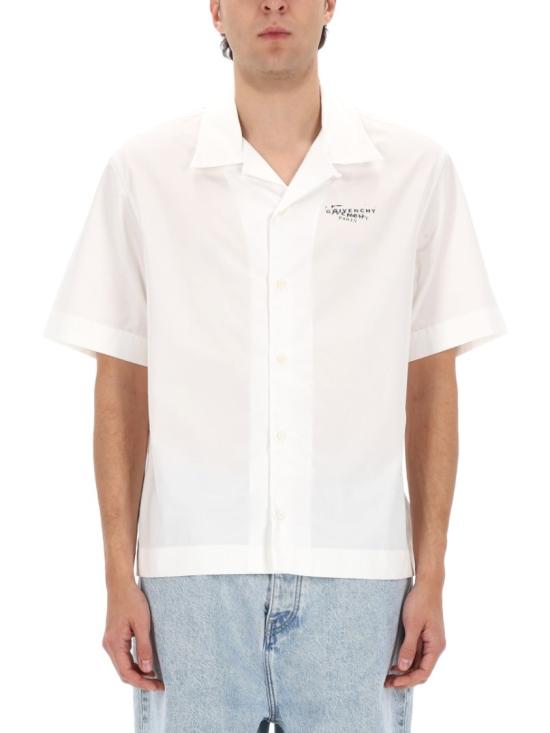  지방시 반팔 셔츠 BM618F1YJQ 100 White - GIVENCHY