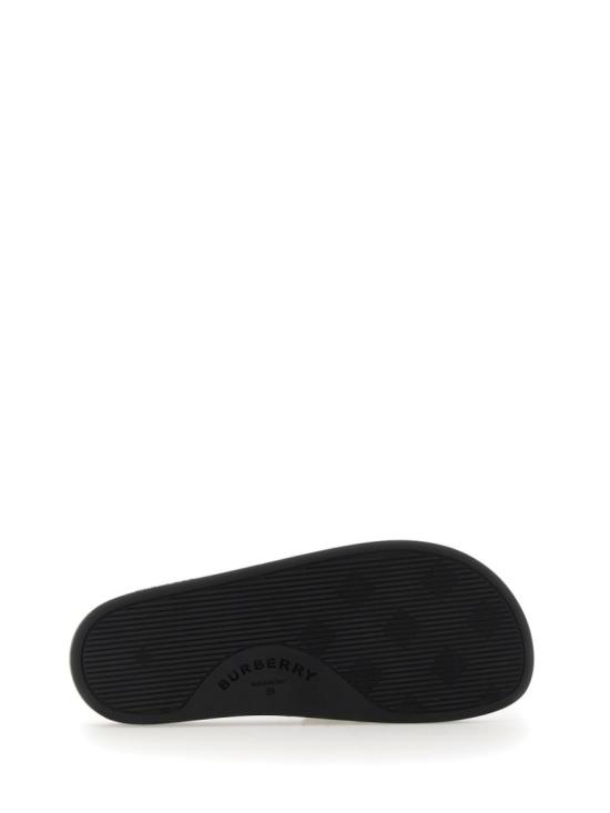  버버리 체크 프린트 슬라이드 8057037 A7028 Black - BURBERRY