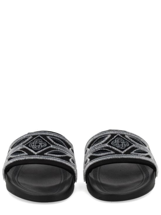 26SS 카사블랑카 뮬/슬리퍼 A SP26 FW 084 01 MBLACK Black - CASABLANCA