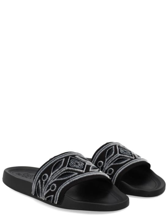 26SS 카사블랑카 뮬/슬리퍼 A SP26 FW 084 01 MBLACK Black - CASABLANCA
