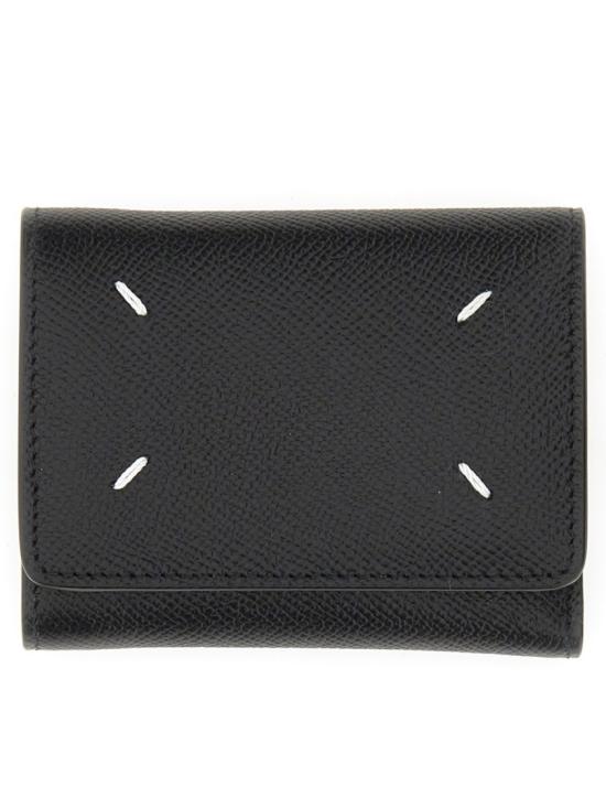  마르지엘라 4스티치 트라이폴드 지갑 SA3UI0017 P4745T8013 Black