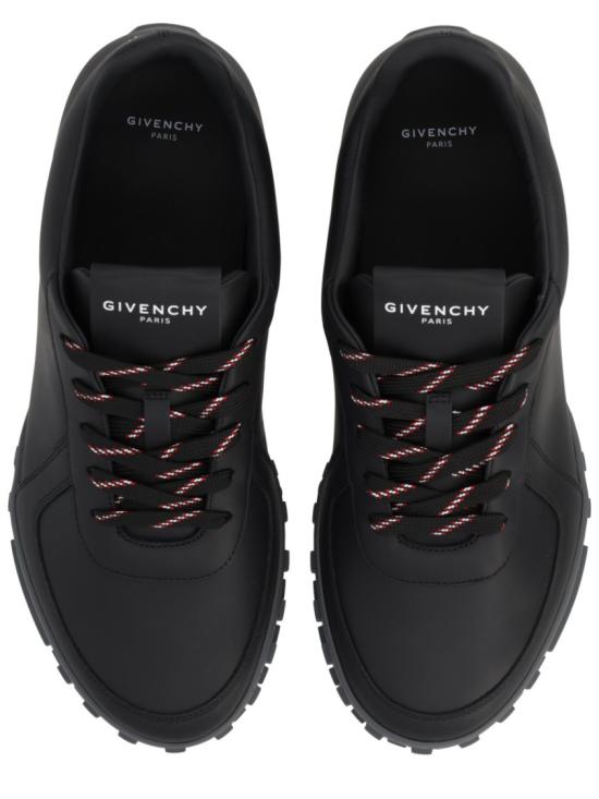 지방시 글라이드 레더 스니커즈 BH00B4H1X1 001 Black - GIVENCHY