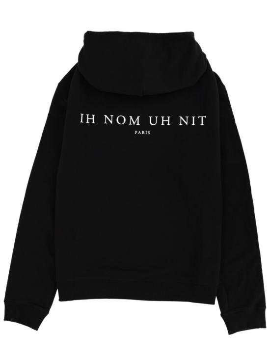 25FW 이놈어닛 후드 티셔츠 NUW25261 009 Black - IH NOM UH NIT