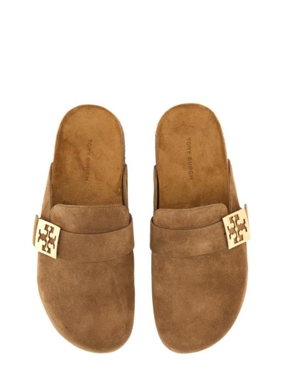  토리버치 멜로우 뮬 154446 037 Brown - TORY BURCH