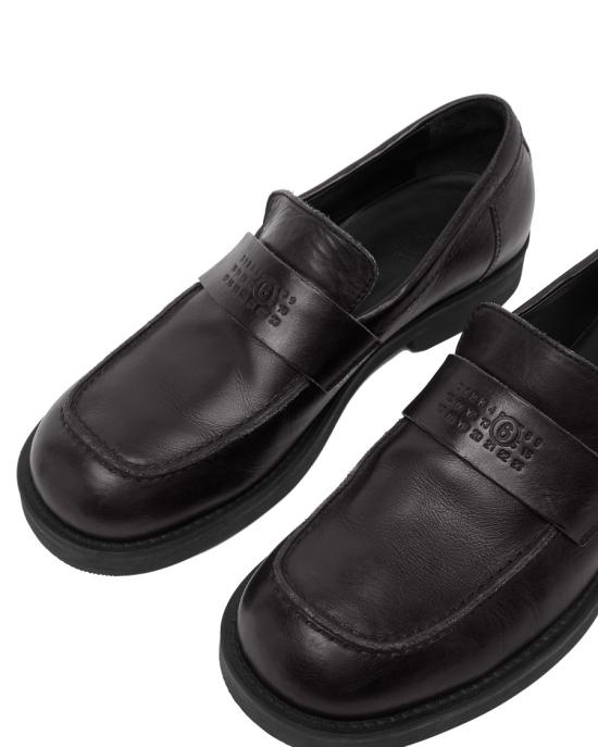 26FW MM6 메종마르지엘라 로퍼 6429180 Black - MM6 MAISON MARGIELA