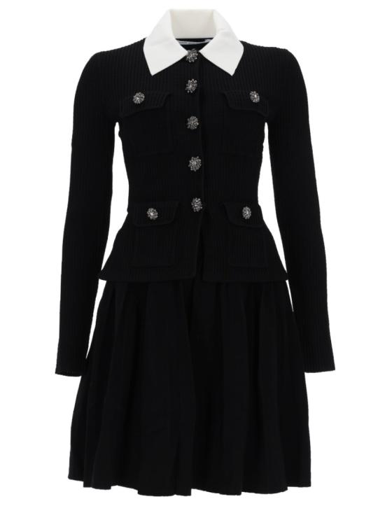 26SS 셀프 포트레이트 숏 원피스 RS26 109S B BLACK Black