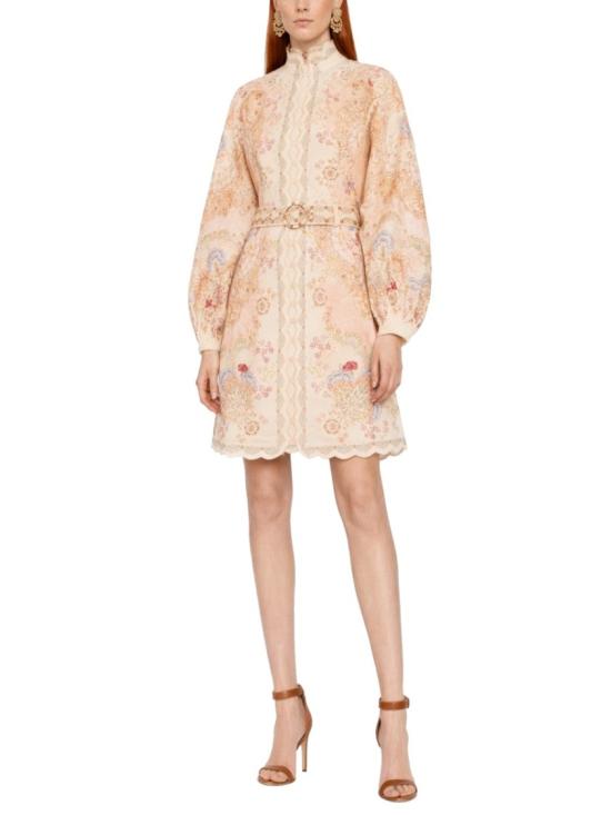  짐머만 미디 원피스 6470DRS263 WPFB Neutrals - ZIMMERMANN
