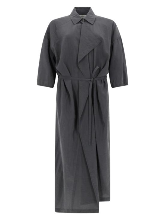26SS 르메르 비대칭 셔츠 드레스 드라이 실크 DR1162 LF1308BK928 Grey