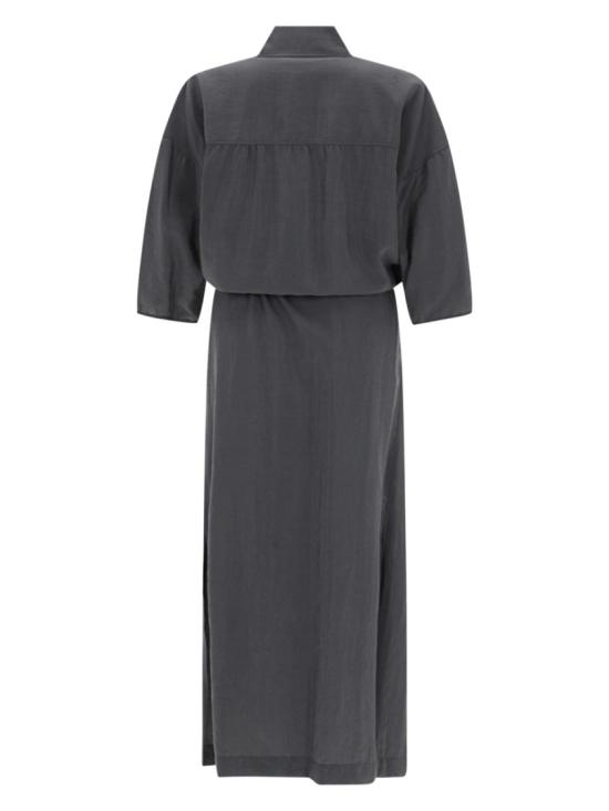 26SS 르메르 비대칭 셔츠 드레스 드라이 실크 DR1162 LF1308BK928 Grey - LEMAIRE