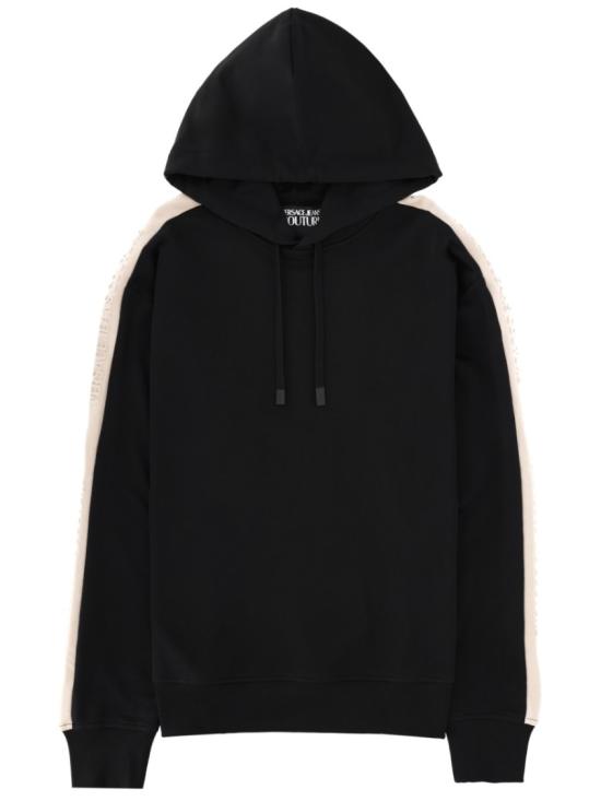 26SS 베르사체 후드 티셔츠 80GAIE08 CF00E899 Black
