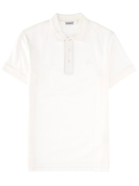  버버리 코튼 폴로 티셔츠 8099166 A1464 White