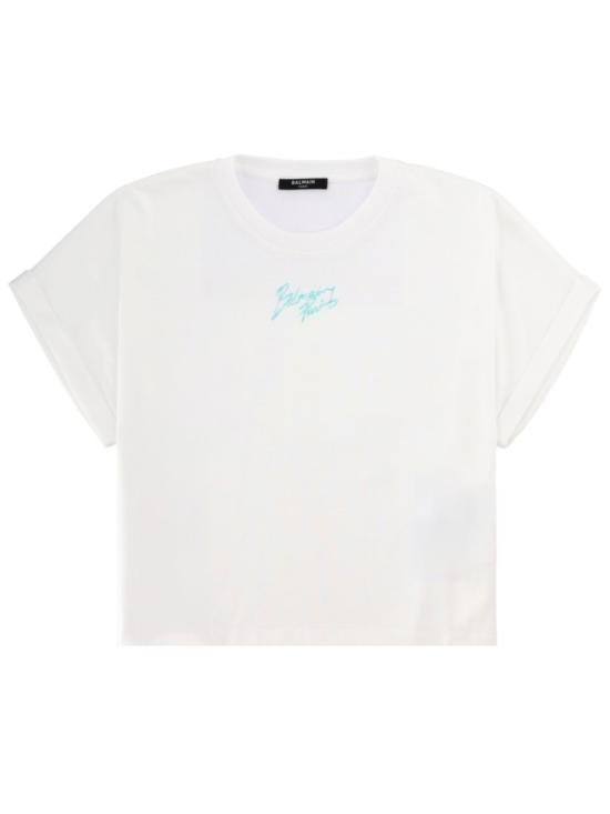 26SS 발망 반팔 티셔츠 GF1EE005BD40 GXF White
