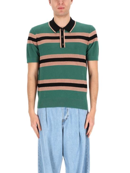26SS 드리스 반 노튼 폴로 티셔츠 021218 3701609 Green - DRIES VAN NOTEN