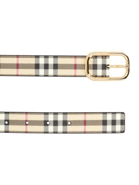  버버리 체크 골드 버클 8093830 A7026 Neutrals - BURBERRY