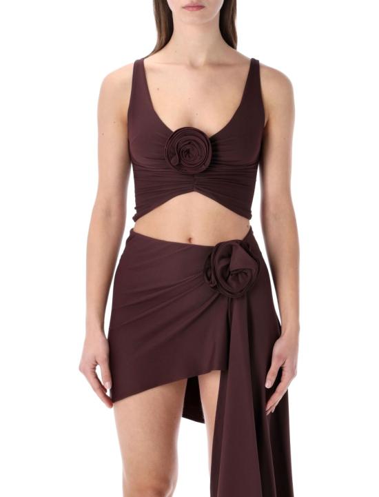 26SS 마그다뷰트림 비치웨어 604426BODEAUX Burgundy