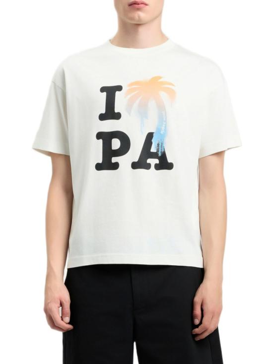 26SS 팜앤젤스 반팔 티셔츠 PMAA109S26JER0070310 White - PALM ANGELS