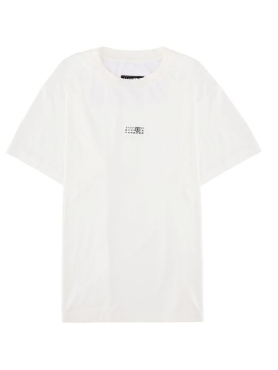 26SS MM6 메종마르지엘라 Numeric 코튼 티셔츠 SH0GC0032 M20170101 White