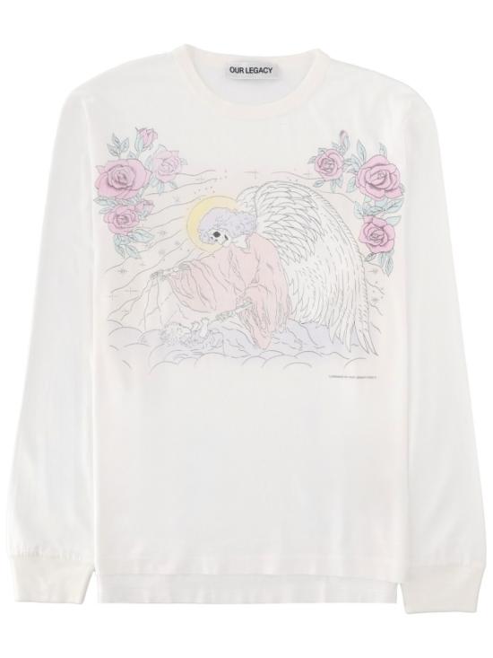 26SS 아워레가시 크루즈 롱슬리브 폴른 엔젤 프린트 M2266CFP FAREWELLPRINT White