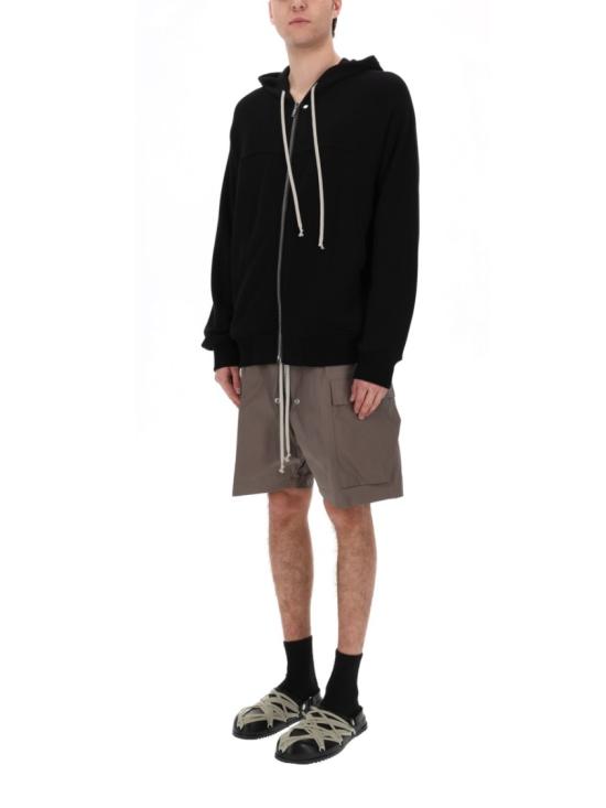 26SS 릭 오웬스 후드 티셔츠 RU01F2241 JNT09 Black - RICK OWENS