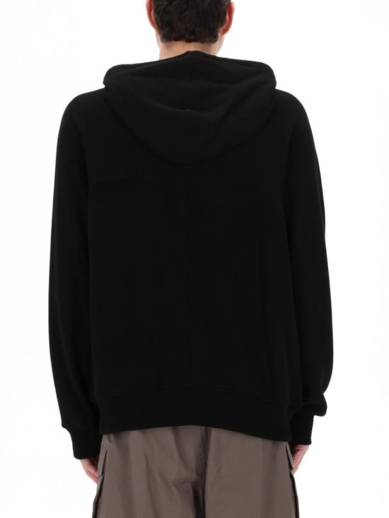 26SS 릭 오웬스 후드 티셔츠 RU01F2241 JNT09 Black - RICK OWENS