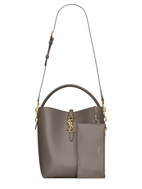  생로랑 르 37 샤이니 레더백 742828 2R20W1997 Grey - SAINT LAURENT