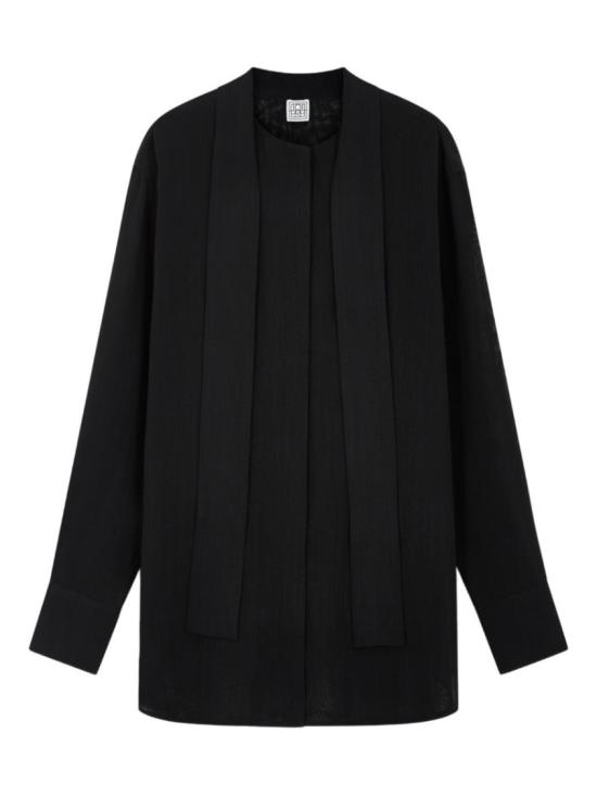  토템 셔츠 254WRT0560FB0480 BLACK001 Black - TOTEME