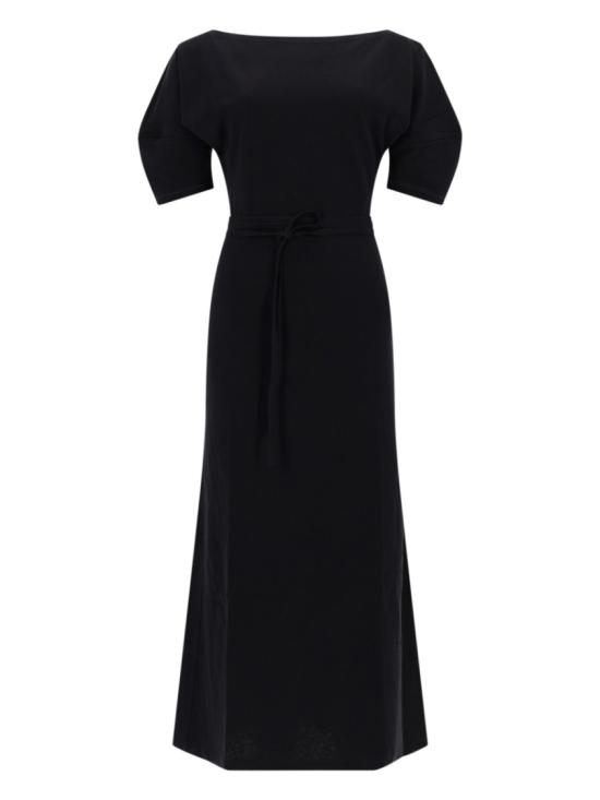 26SS 르메르 코튼 오프 숄더 드레스 DR1147 LJ1010BR498 Black