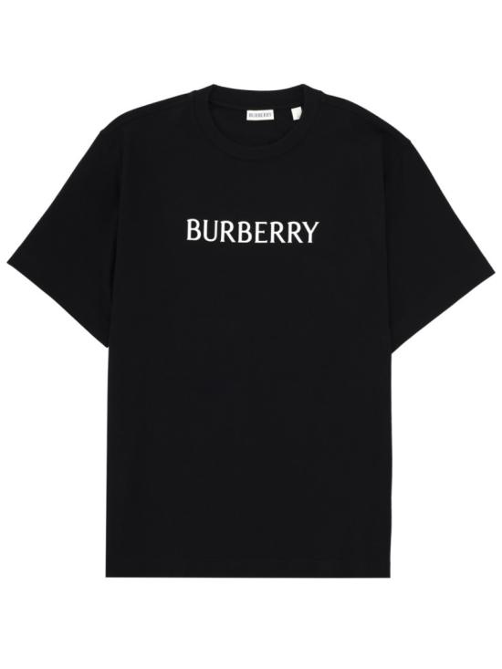  버버리 로고 코튼 티셔츠 8122387 A1189 Black