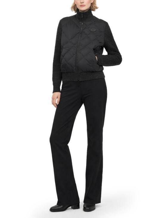 26SS 버버리 체크 스티치 나일론 앤 울 자켓 8118255 A1189 Black - BURBERRY