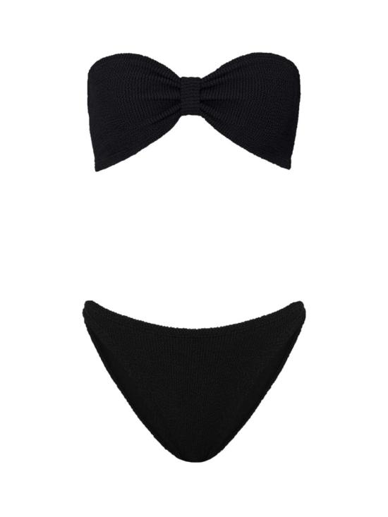  훈자 지 비키니 수영복 B JEAN CR BLACK Black